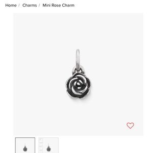 James Avery mini Rose Charm